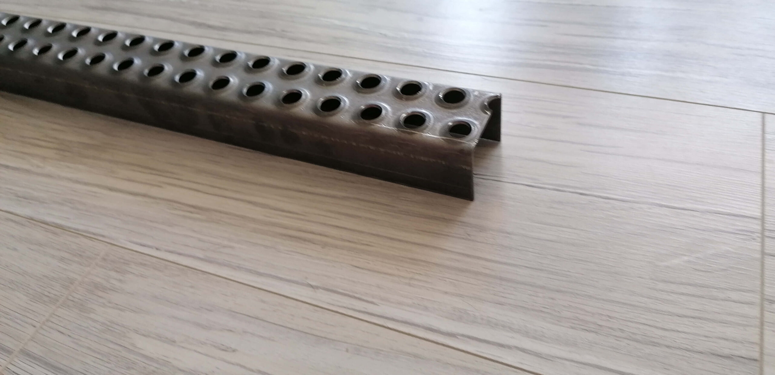 stopnie schodowe metalowe - 2x37x50x37 dwurzędowe czarne